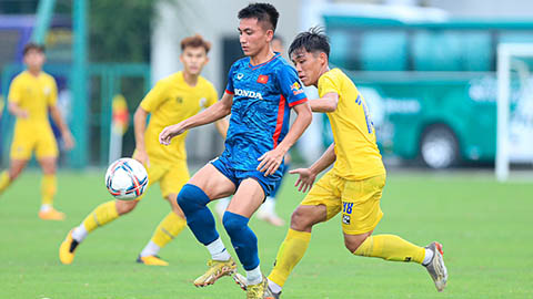 U23 Việt Nam kịch tính với U21 Hà Nội 